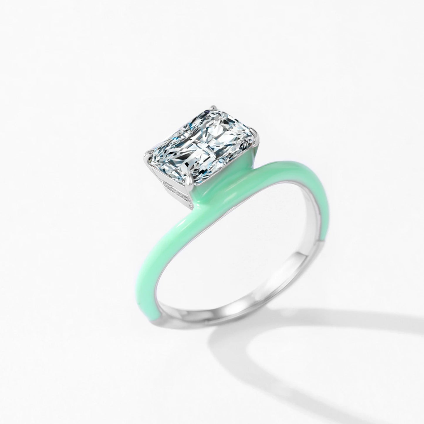 "SIMPLY GREEN" Sterling Silber Ring