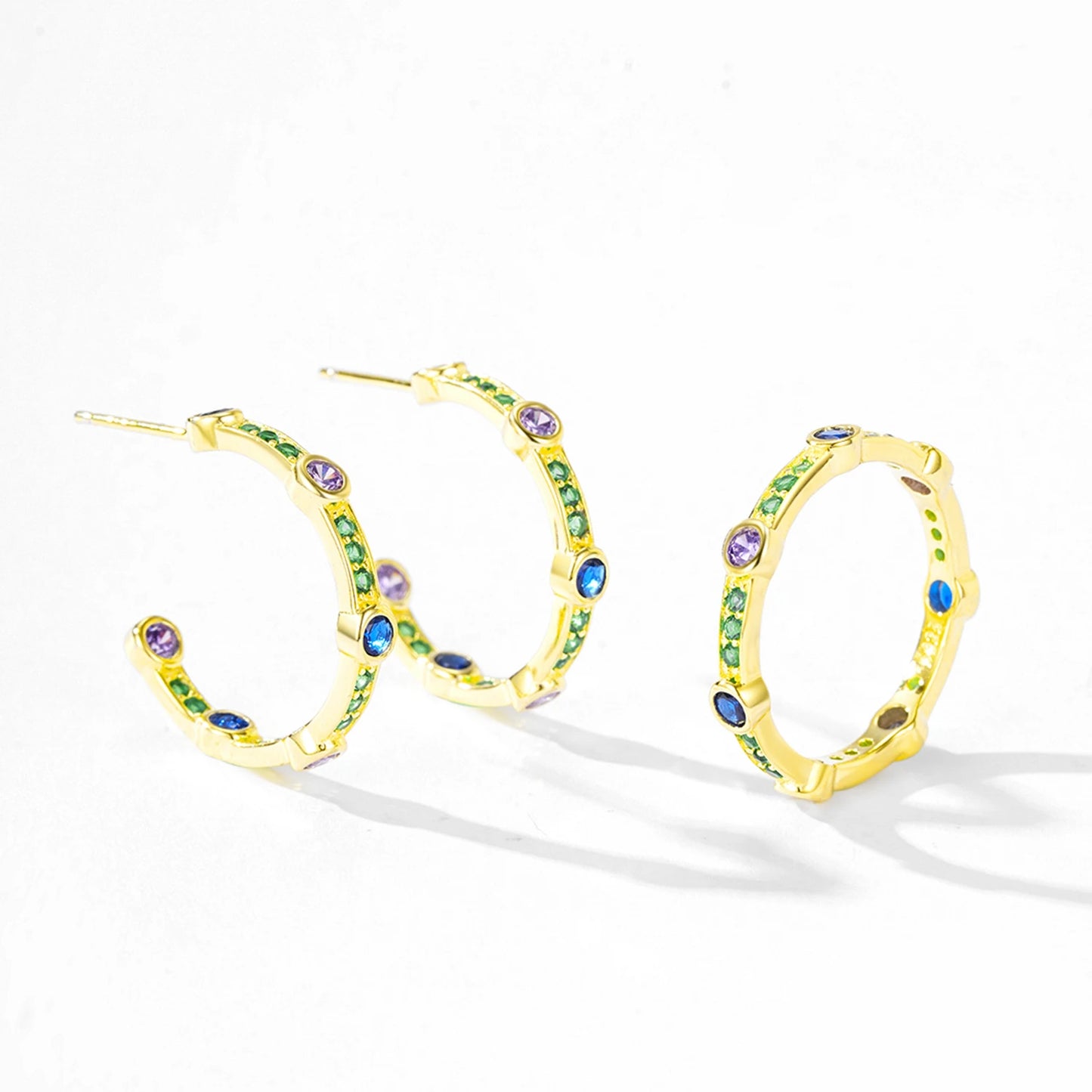 "FABULOUS ROYAL" Sterling Silber Ohrringe