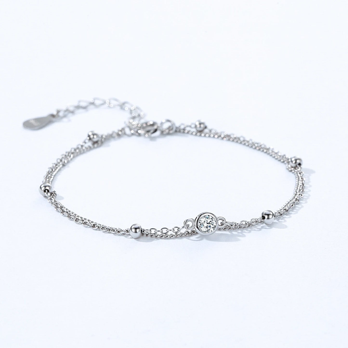 "SILVER PETALS" Sterling Silber Armband
