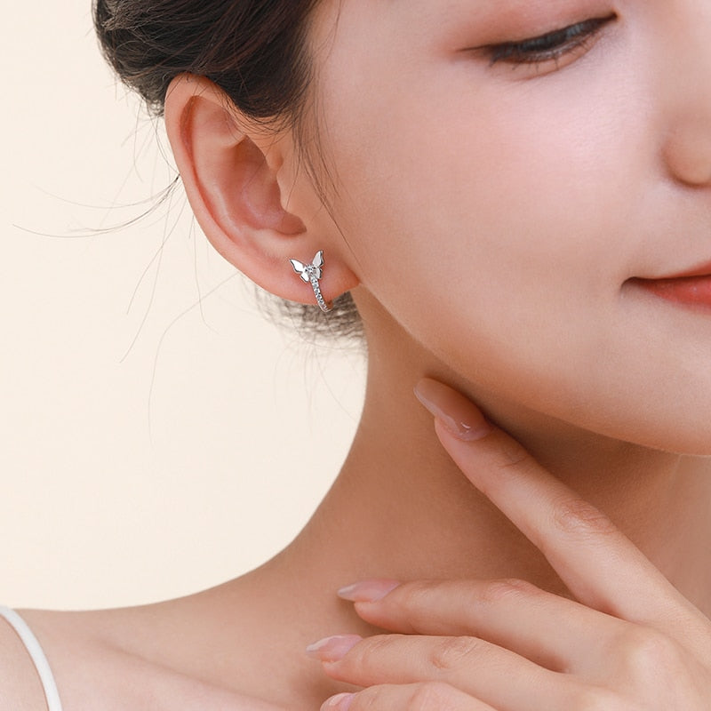 "BUTTERFLY" Sterling Silber Ohrringe