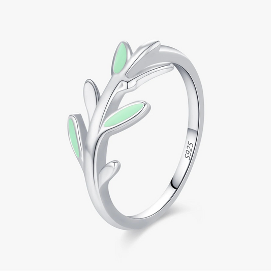 "LEAF OF NATURE" Sterling Silber Ring