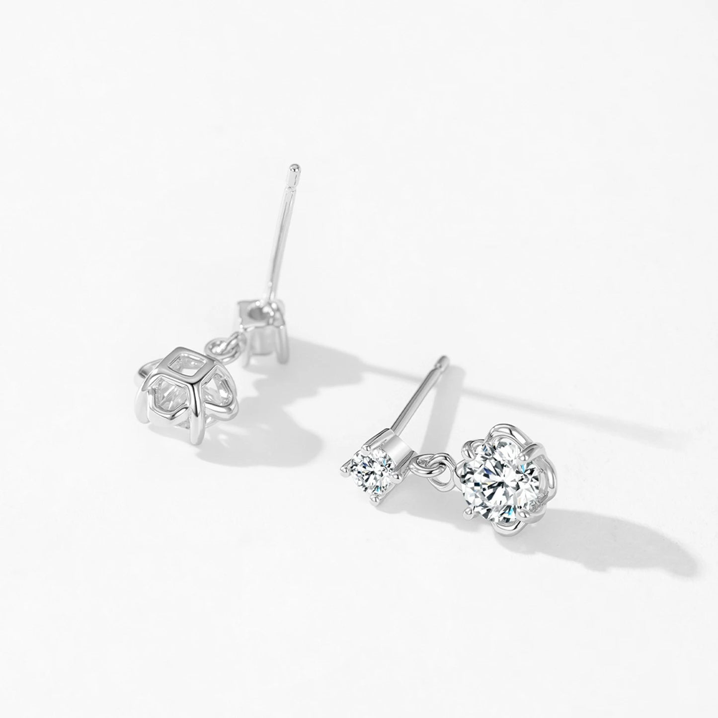 "FINE AURORA" Sterling Silber Ohrringe