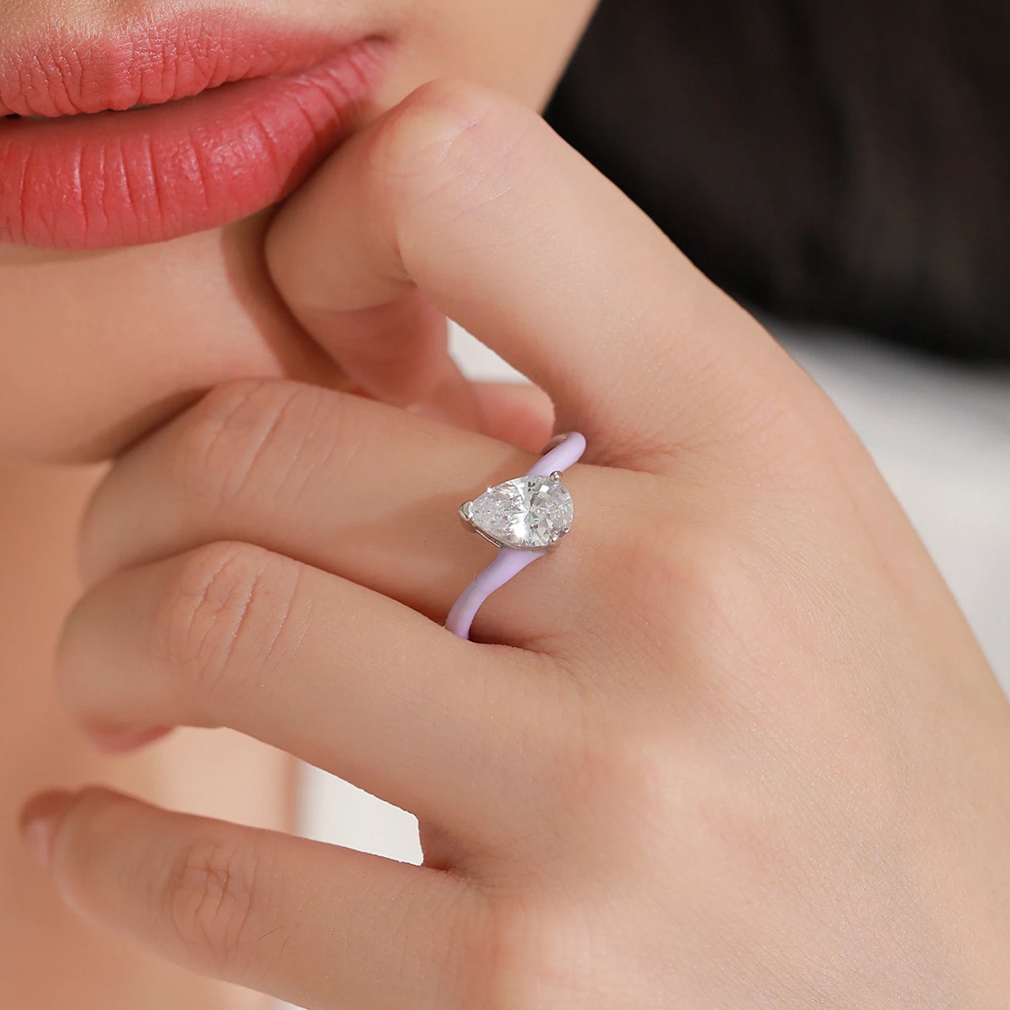 "CLEAN VIOLET" Sterling Silber Ring