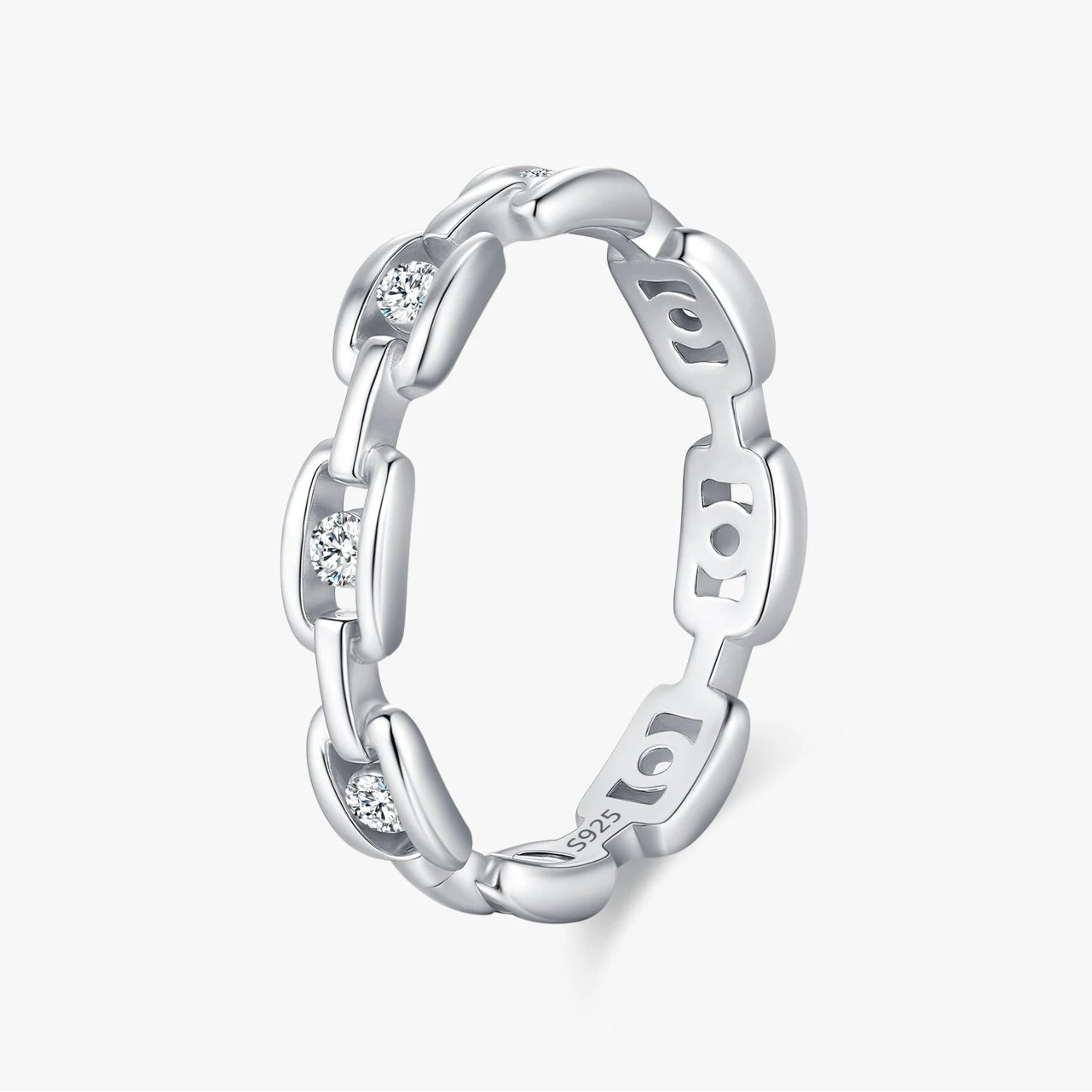 "LINKED GRACE" Sterling Silber Ring