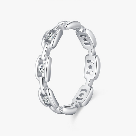"LINKED GRACE" Sterling Silber Ring