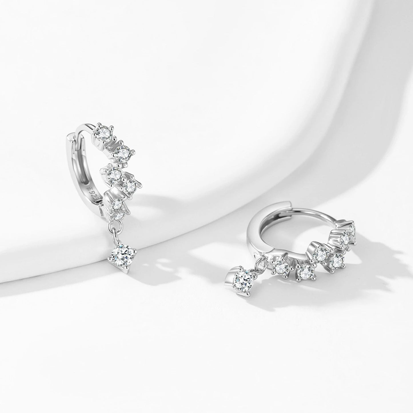 "SHINE WHISPER" Sterling Silber Ohrringe