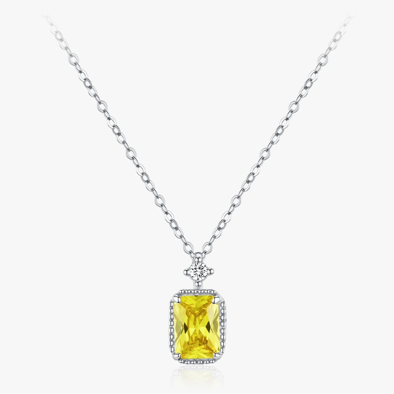 "AMBER RADIANCE" Sterling Silber Halskette