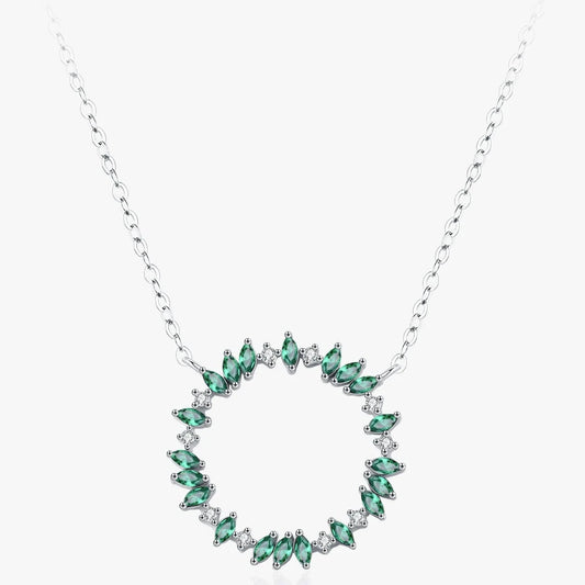 "FOREST SHINE" Sterling Silber Halskette