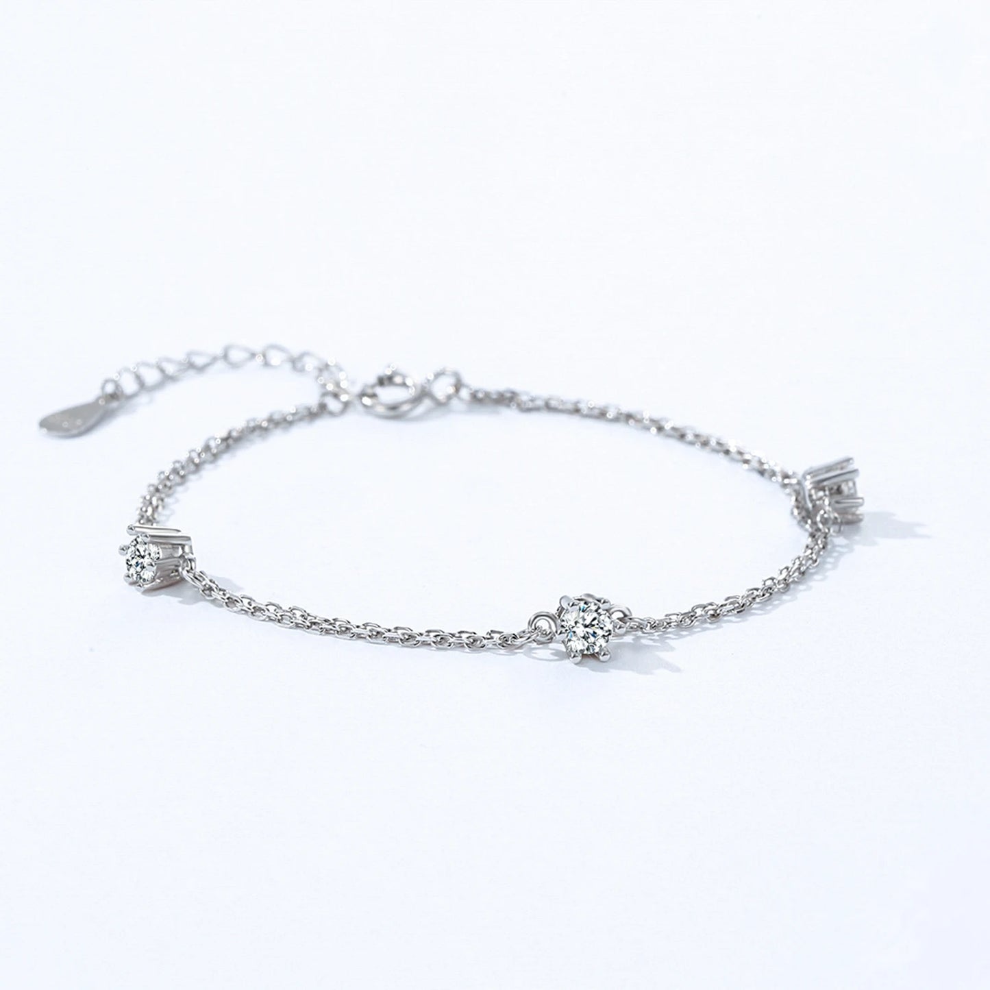 "SILVER DUO GLOW" Sterling Silber Armband