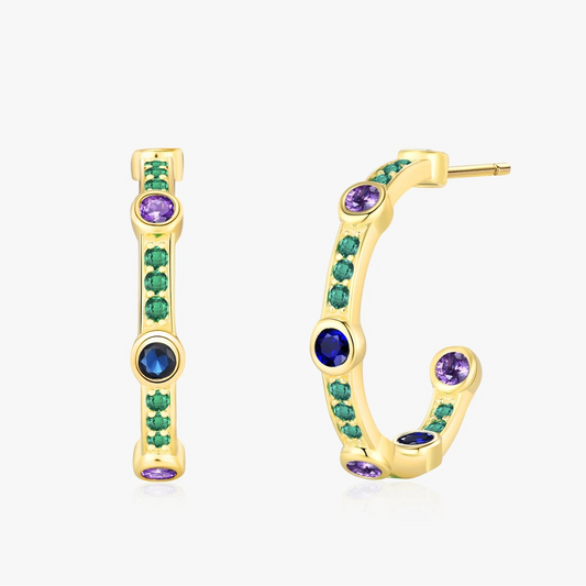 "FABULOUS ROYAL" Sterling Silber Ohrringe