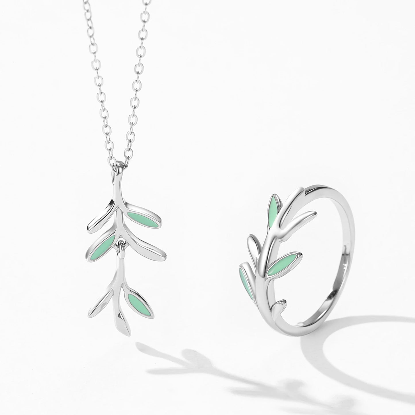 "LEAF OF NATURE" Sterling Silber Ring