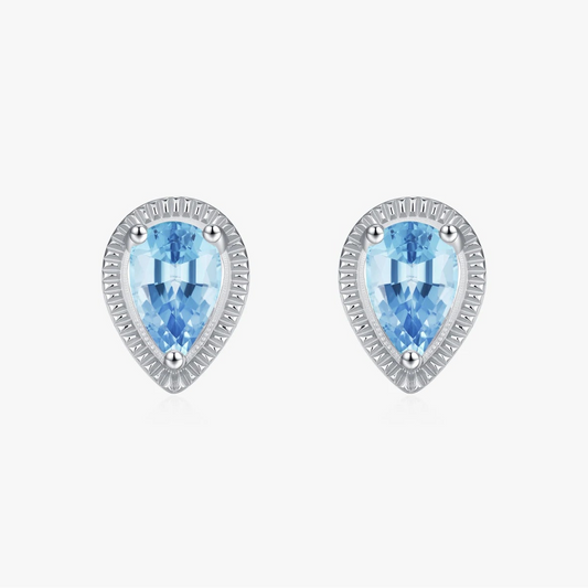 "AQUA ELEGANCE" Sterling Silber Ohrringe