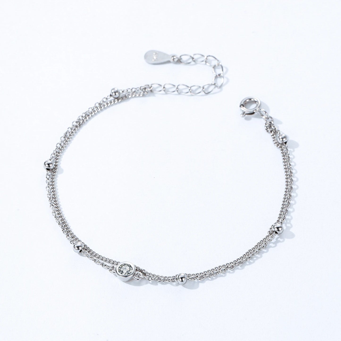 "SILVER PETALS" Sterling Silber Armband