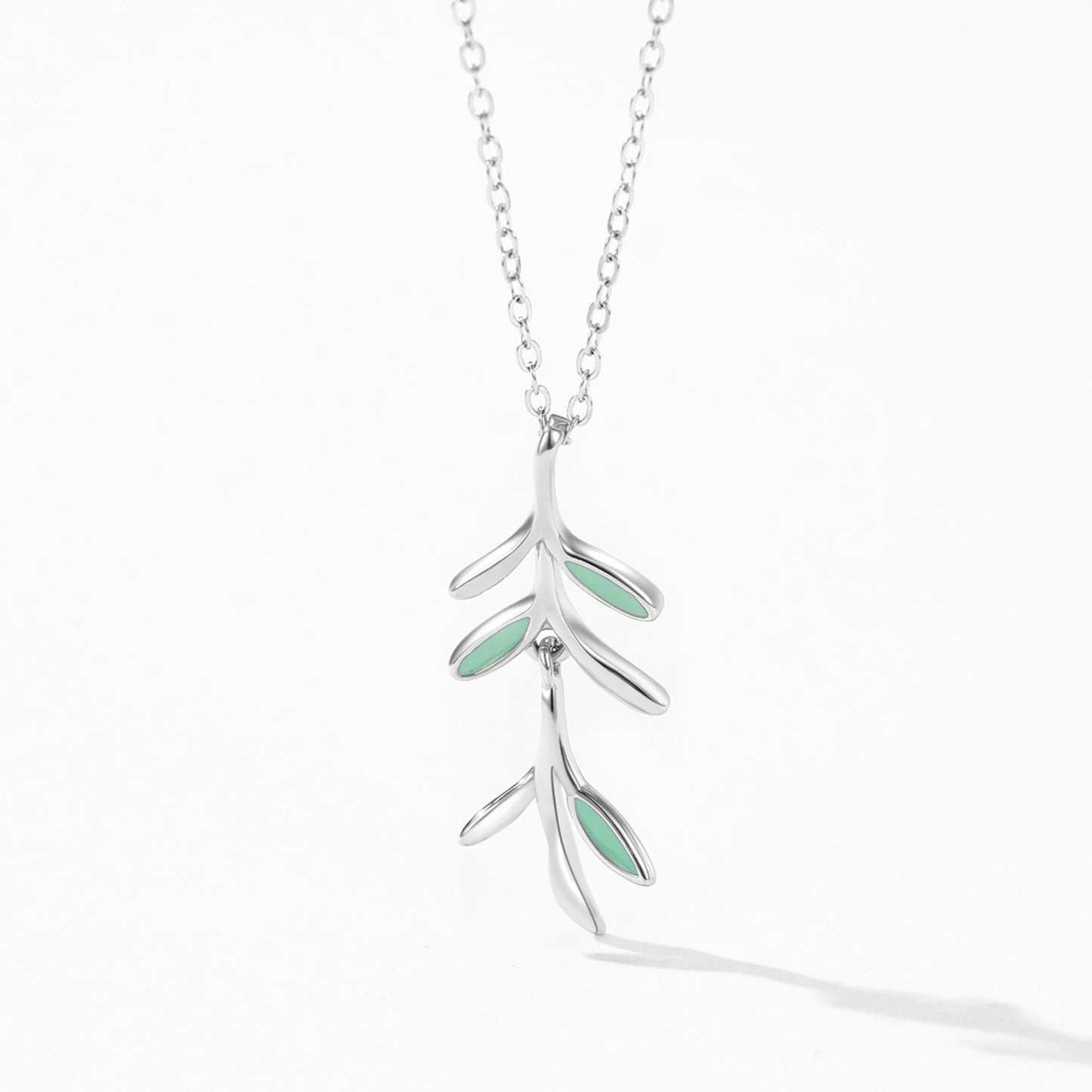 "LEAF OF NATURE" Sterling Silber Halskette