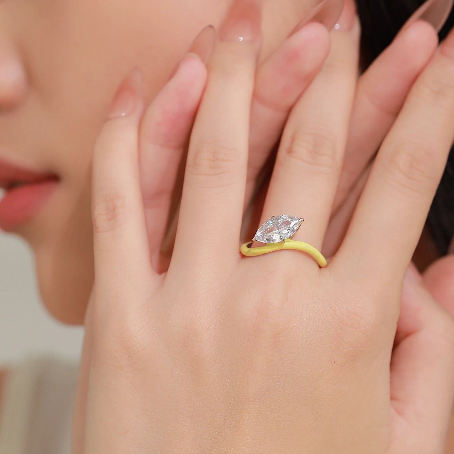 "YELLOW FAVOR" Sterling Silber Ring