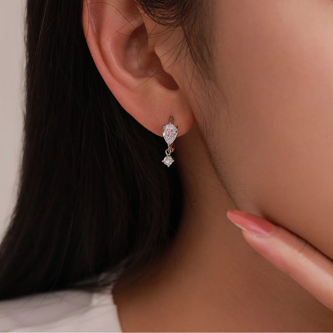 "CRYSTAL BLOOM" Sterling Silber Ohrringe