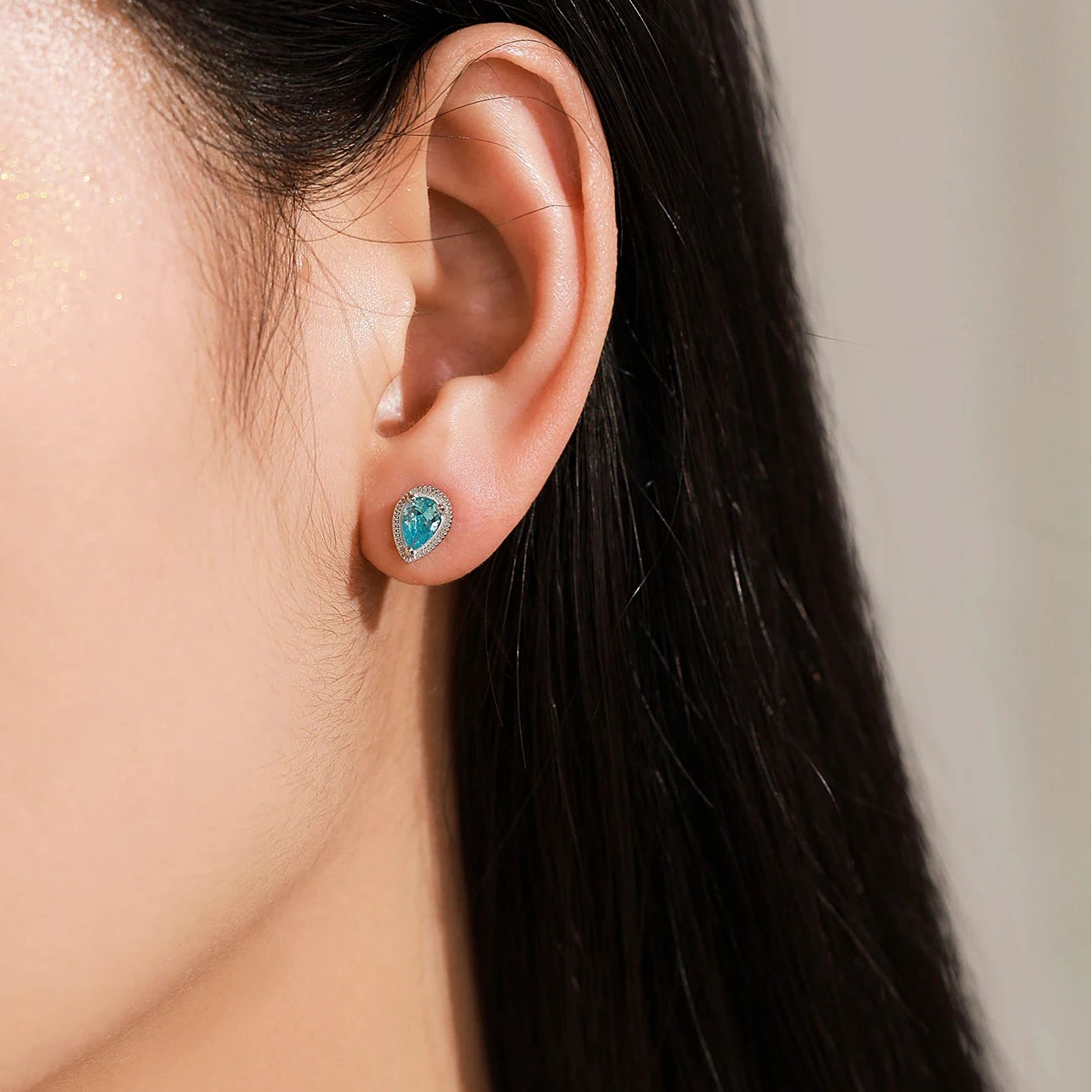 "AQUA ELEGANCE" Sterling Silber Ohrringe