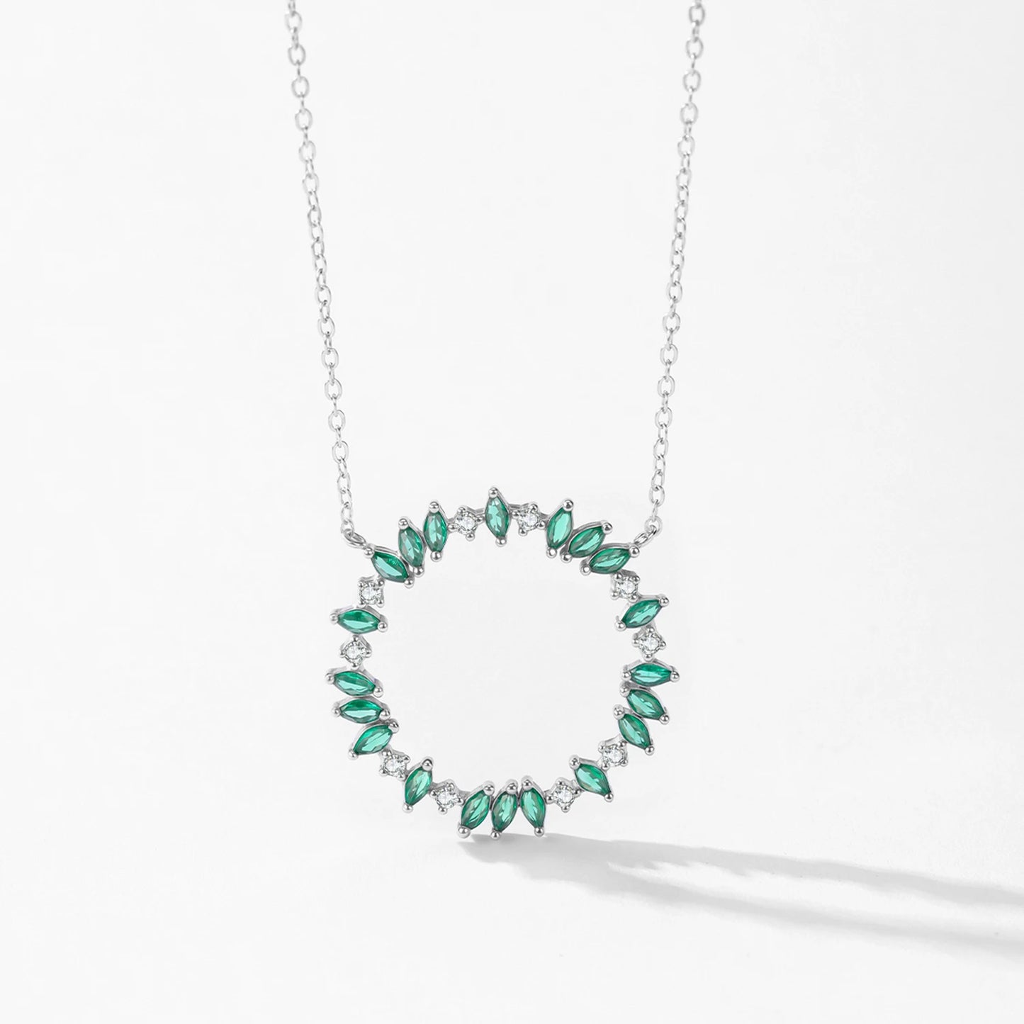 "FOREST SHINE" Sterling Silber Halskette