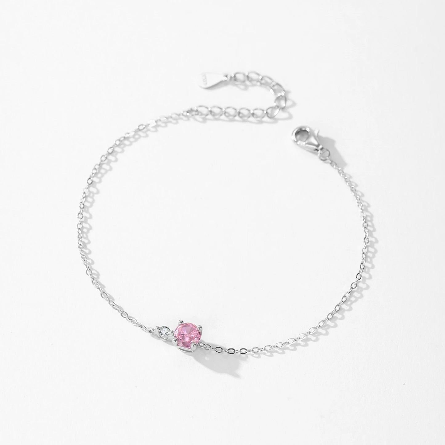 "ROUND CRYSTAL" Sterling Silber Armband