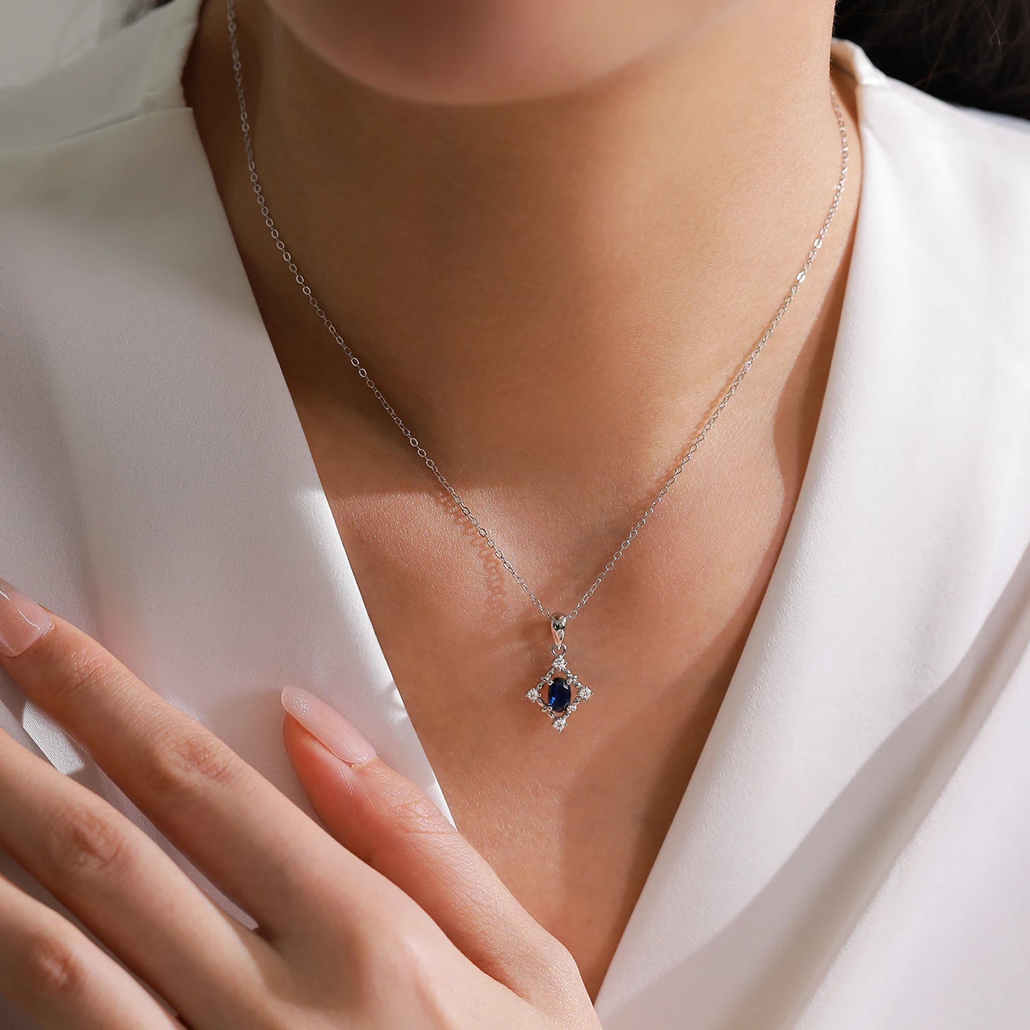 "TRUE STAR" Sterling Silber Halskette