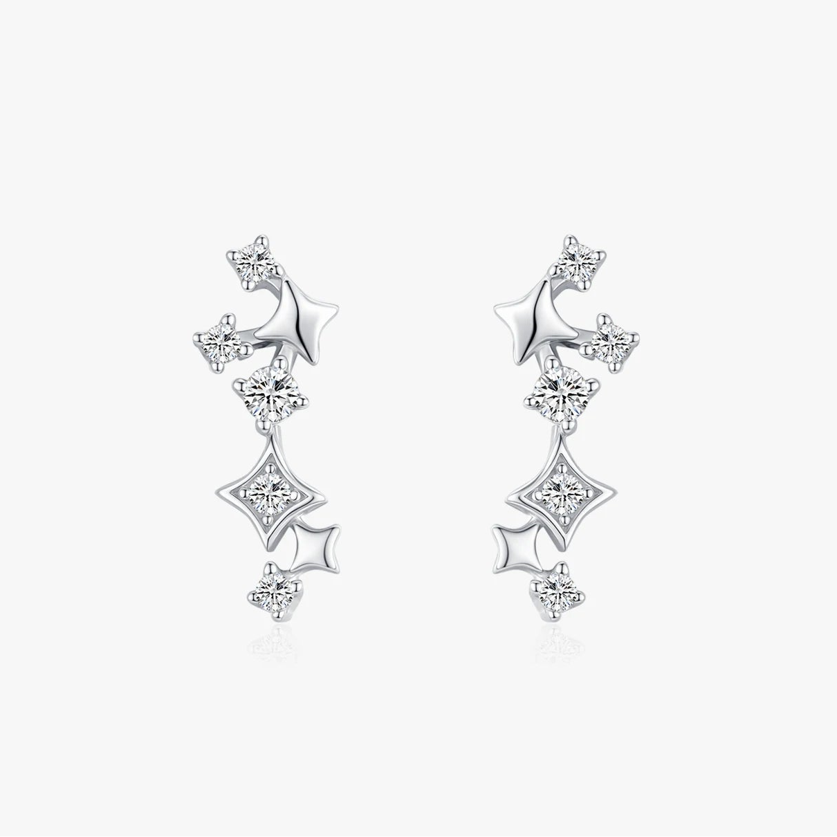 "SILVER ROMANCE" Sterling Silber Ohrringe