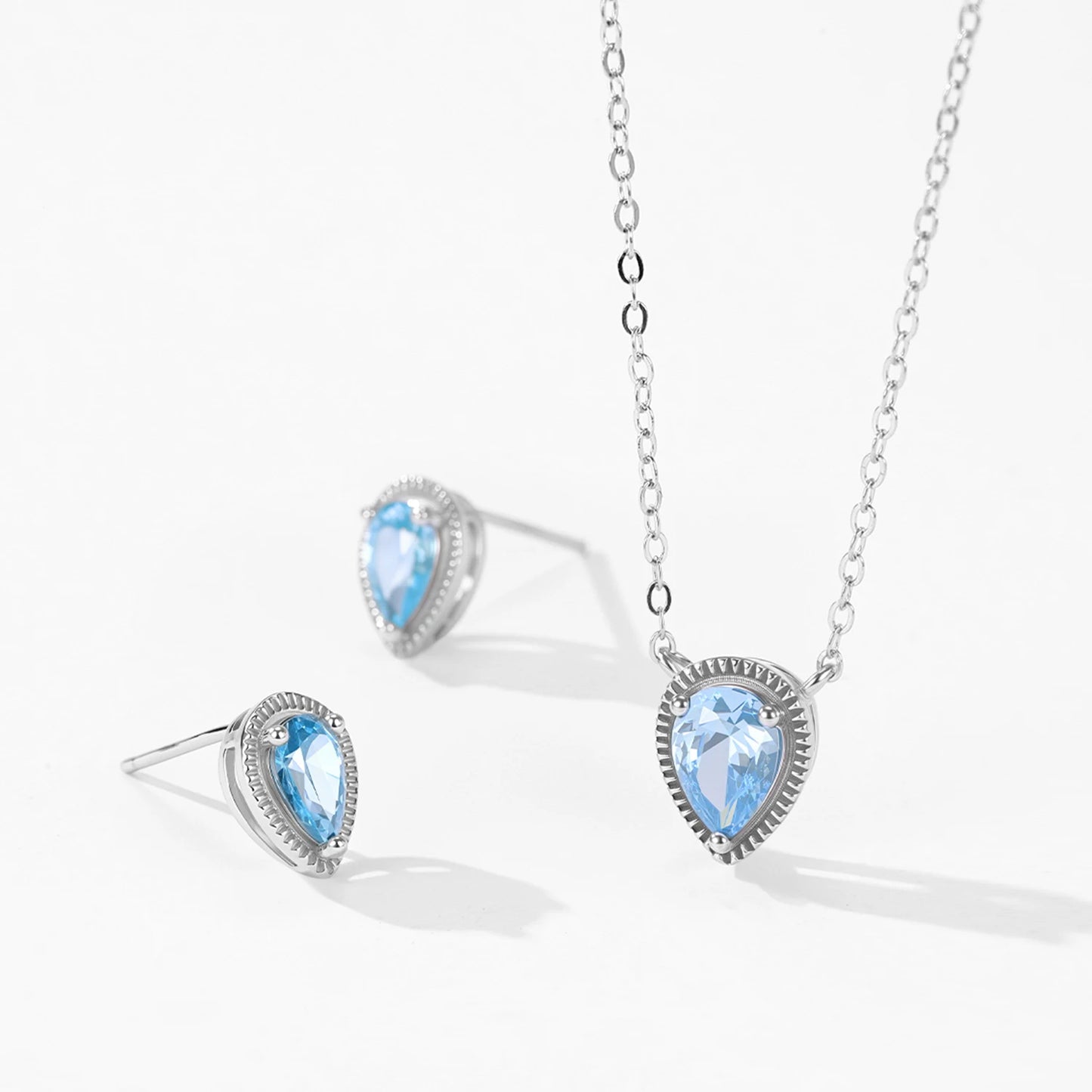 "AQUA ELEGANCE" Sterling Silber Ohrringe