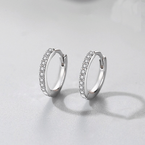 "HOOP" Sterling Silber Ohrringe