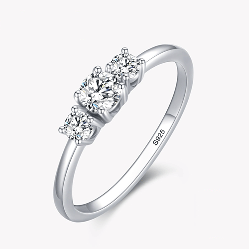 "MINIMAL SPARKLING ROMANTIC" Sterling Silber Ring