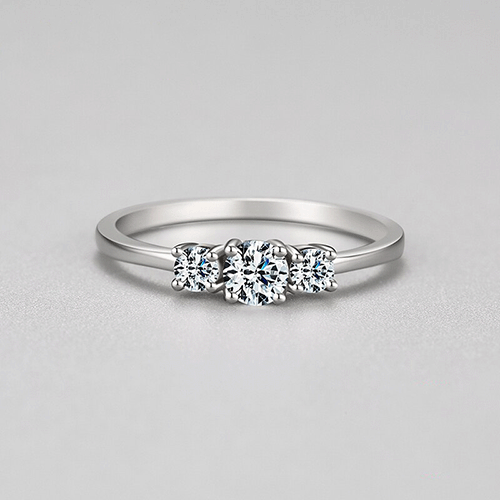"MINIMAL SPARKLING ROMANTIC" Sterling Silber Ring
