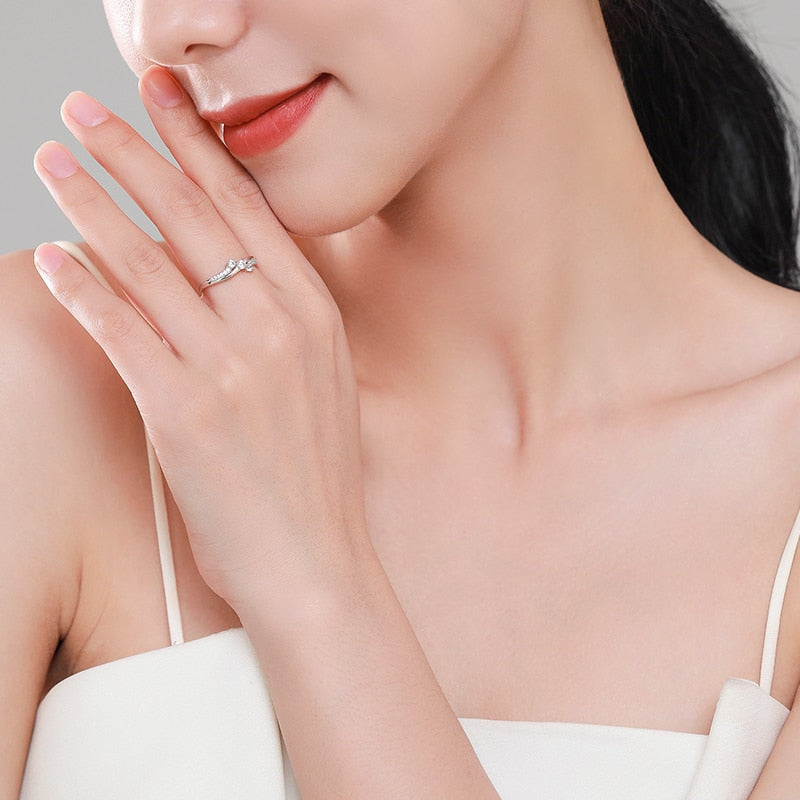 "WAVE OF LOVE" Sterling Silber Ring