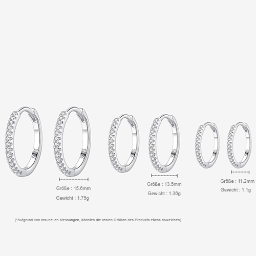 "HOOP" Sterling Silber Ohrringe