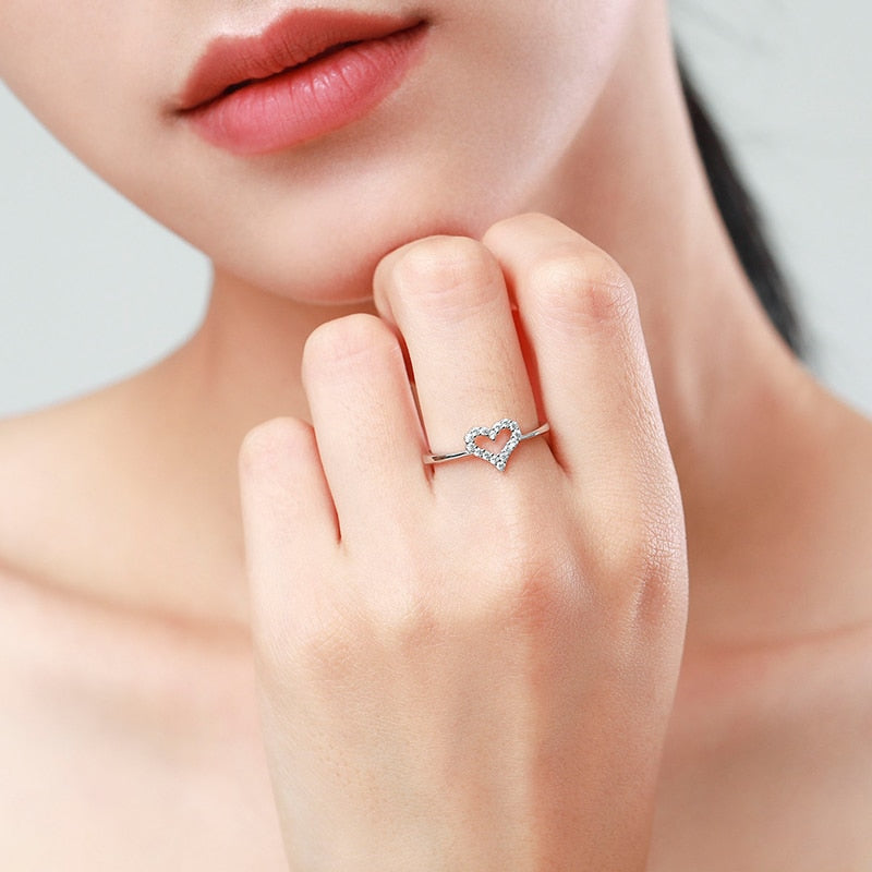 "CLEAR LOVE" Sterling Silber Ring