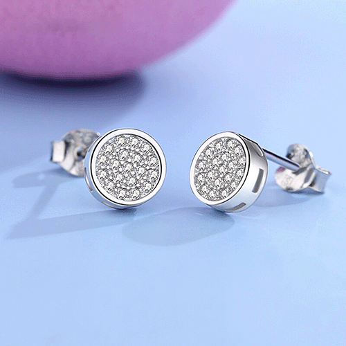 "BRIGHT CIRCLE" Sterling Silber Ohrringe