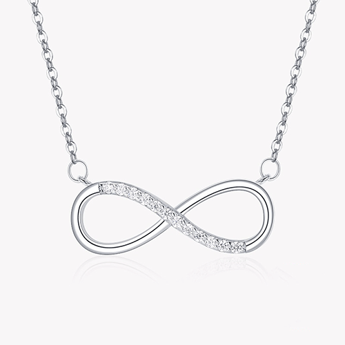 "ENDLESS LOVE" Sterling Silber Halskette