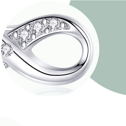 "INFINITY" Sterling Silber Ohrringe