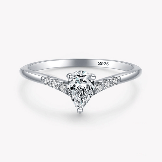 "A DROP OF ELEGANCE" Sterling Silber Ring