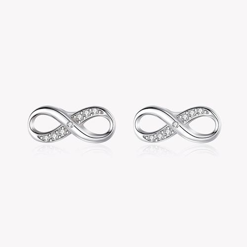 "INFINITY" Sterling Silber Ohrringe