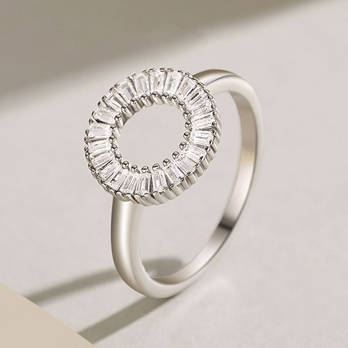 "ROUND SHINE" Sterling Silber Ring