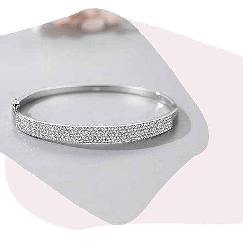 "SHINE" Sterling Silber Armreif