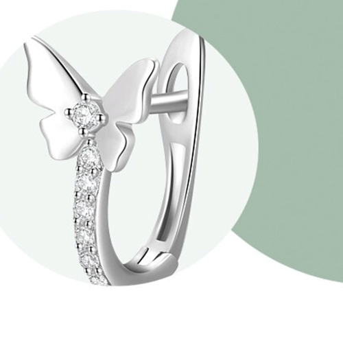 "BUTTERFLY" Sterling Silber Ohrringe