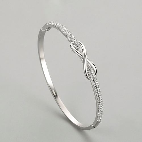"ENDLESS SPARKLE" Sterling Silber Armreif