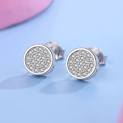 "BRIGHT CIRCLE" Sterling Silber Ohrringe