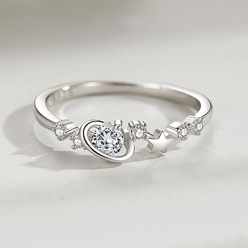 "FANCY" Sterling Silber Ring