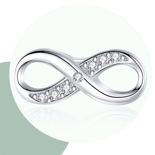 "INFINITY" Sterling Silber Ohrringe