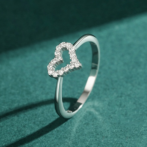 "CLEAR LOVE" Sterling Silber Ring