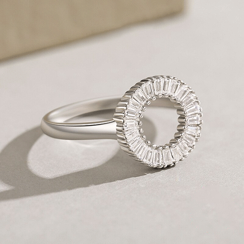 "ROUND SHINE" Sterling Silber Ring