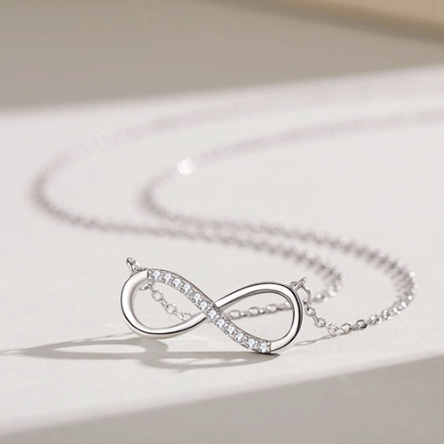 "ENDLESS LOVE" Sterling Silber Halskette