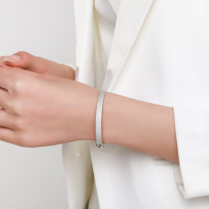 "SHINE" Sterling Silber Armreif