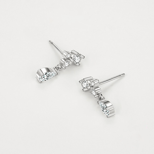 "SHINY DROPS" Sterling Silber Ohrringe