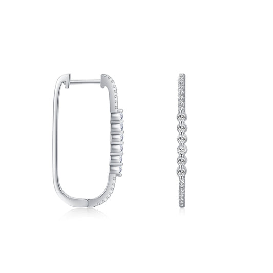 "BUBBLE HOOP" Sterling Silber Ohrringe